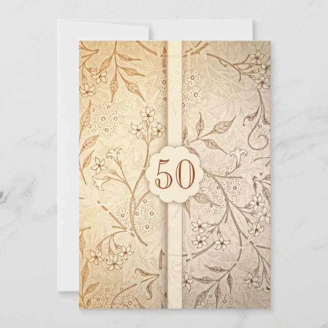 convites de aniversário de 50 anos de casamento do (Frente)
