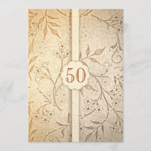 convites de aniversário de 50 anos de casamento do
