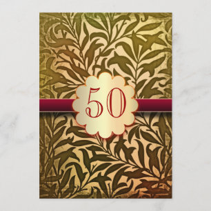 Convites de aniversário de 50 anos dourados