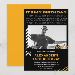 convites de aniversário de 55 anos para homens Fot