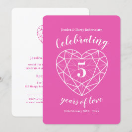 Convites de aniversário de 5 anos de Tourmalina Ro