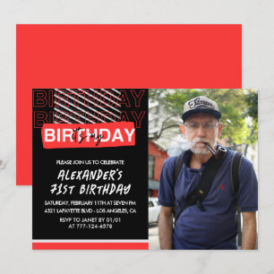 Convites de aniversário de 71 anos para homens Pre