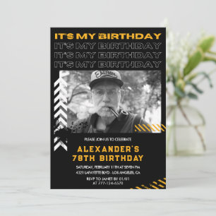 convites de aniversário de 78 anos para homens Fot