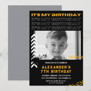 convites de aniversário de 7 anos menino Foto Spra