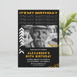 convites de aniversário de 84 anos homens Foto Spr