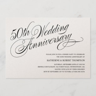 Convites de Aniversário de Bodas de Ouro