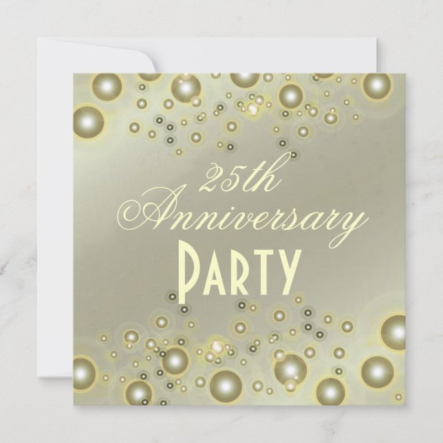 Convites de Aniversário de Bodas de Prata, Anivers (Frente)