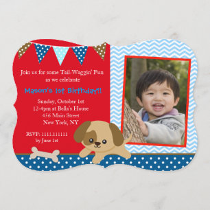 Convites de aniversário de cães