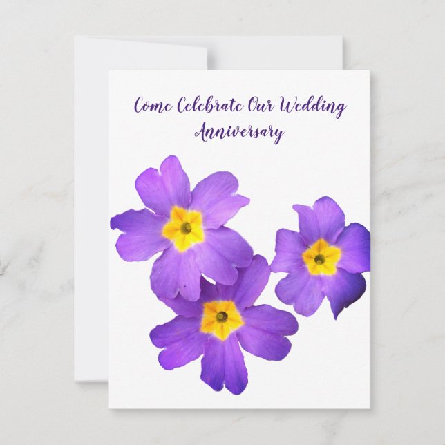 Convites de Aniversário de Casamento (Frente)