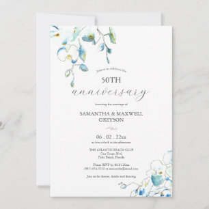 Convites de Aniversário de Casamento de 50 Anos Fl