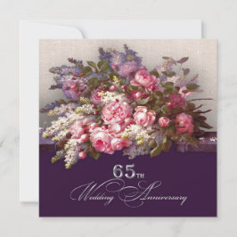Convites de Aniversário de Casamento de 65 Anos