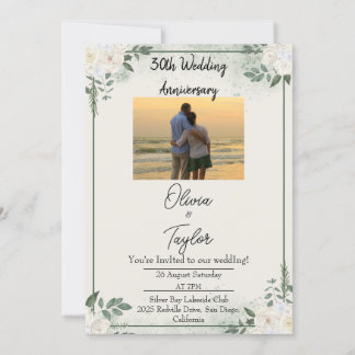 Convites de Aniversário de Casamento de Greeneresc