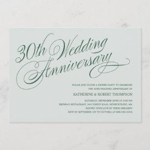 Convites de Aniversário de Casamento de Pérola 30