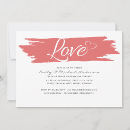 Convites de Aniversário de Casamento Modernos - QU