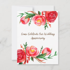 Convites de Aniversário de Casamento Rústicos Arte