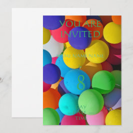 convites de aniversário de crianças conjunto