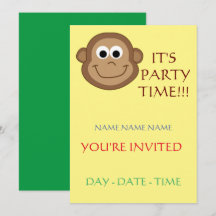 convites de aniversário de crianças conjunto
