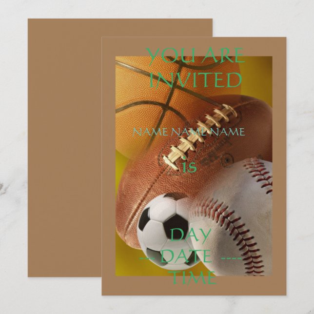 convites de aniversário de crianças conjunto (Frente/Verso)