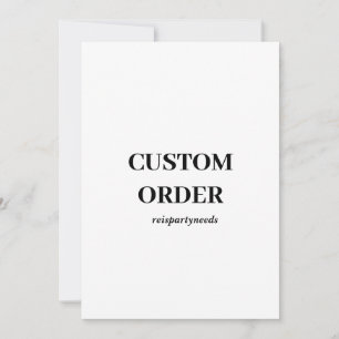 Convites de Aniversário de Encomenda Personalizada