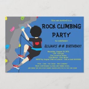 Convites de Aniversário de Escalada em Rocha
