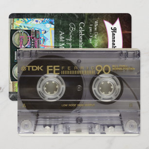 Convites de Aniversário de Festa de anos 80