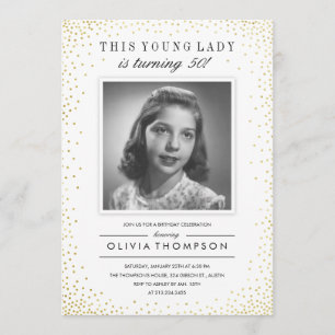 Convites de aniversário de Fotos Antigos do Sparkl