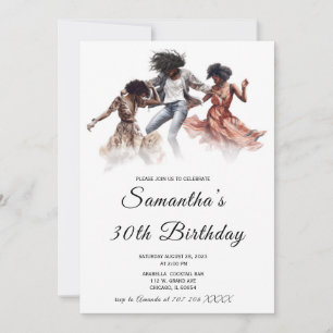 Convites de Aniversário de Mulher Afro-Americana