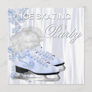 Convites de Aniversário de Patinação no Gelo