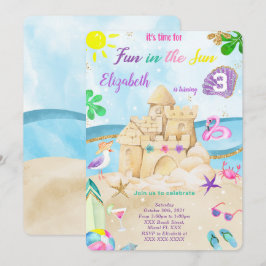Convites de Aniversário de Praia