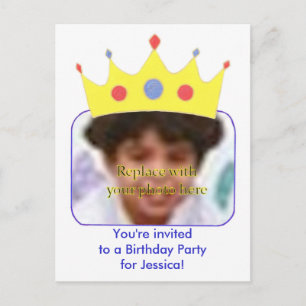 Convites de aniversário de princesa modelo cartões