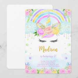 Convites de Aniversário de Unicórnio