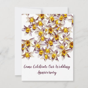 Convites de Aniversário do Casamento Daffodils