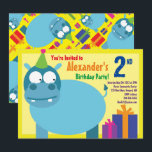 Convites de aniversário do Hippo Animal Kid<br><div class="desc">Quem não ama um hipopótamo num chapéu de festa? Estes convites adoráveis são perfeitos para a rua,  segundo,  3º,  4º,  5,  6 ou festa de aniversário do seu filho! Ou,  só para qualquer evento de amantes do hipopótamo! Também funciona excelente para um zoológico,  safari ou festa temerária animal!</div>