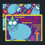 Convites de aniversário do Hippo Animal Kid<br><div class="desc">Quem não ama um hipopótamo num chapéu de festa? Estes convites adoráveis são perfeitos para a rua,  segundo,  3º,  4º,  5,  6 ou festa de aniversário do seu filho! Ou,  só para qualquer evento de amantes do hipopótamo! Também funciona excelente para um zoológico,  safari ou festa temerária animal!</div>