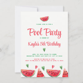 Convites de Aniversário do Partido da Piscina de M