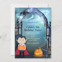 Convites de Aniversário do Pequeno Vampiro Drácula