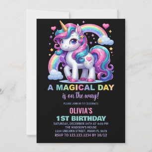 Convites de Aniversário do Unicorn