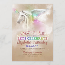 Convites de Aniversário do Unicorn