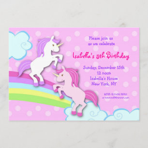 Convites de Aniversário do Unicórnio Little Pony