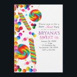 Convites de aniversário Doce Do Arco-Íris<br><div class="desc">Convites de aniversário Doces De Arco-Íris. Personalizar para qualquer evento.</div>