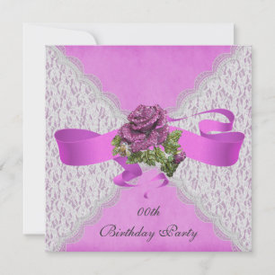 Convites de aniversário Elegante