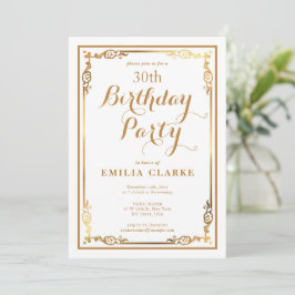 Convites de Aniversário Elegantes e Modernos para