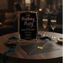 Convites de Aniversário Elegantes e Modernos para 