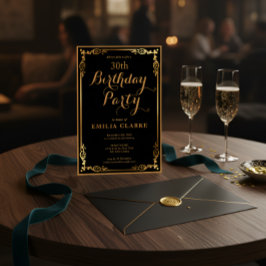 Convites de Aniversário Elegantes e Modernos para 