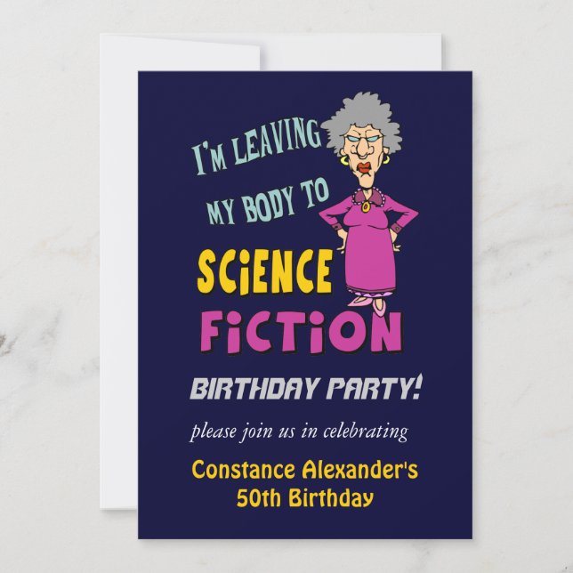 Convites de aniversário Engraçados (Frente)