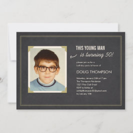 Convites de aniversário engraçados com uma antiga