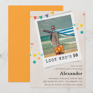 Convites de aniversário engraçados de 50 anos para