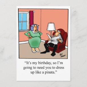 Convites de aniversário engraçados para ela