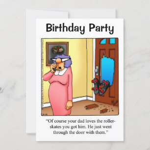 Convites de aniversário Engraçados Para Ele