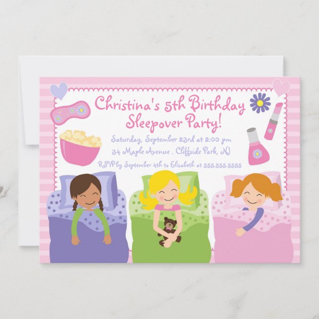 Convites de aniversário giros (Frente)